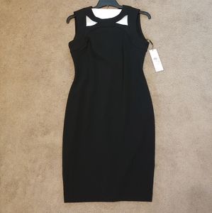 Calvin Klein black cut out dress